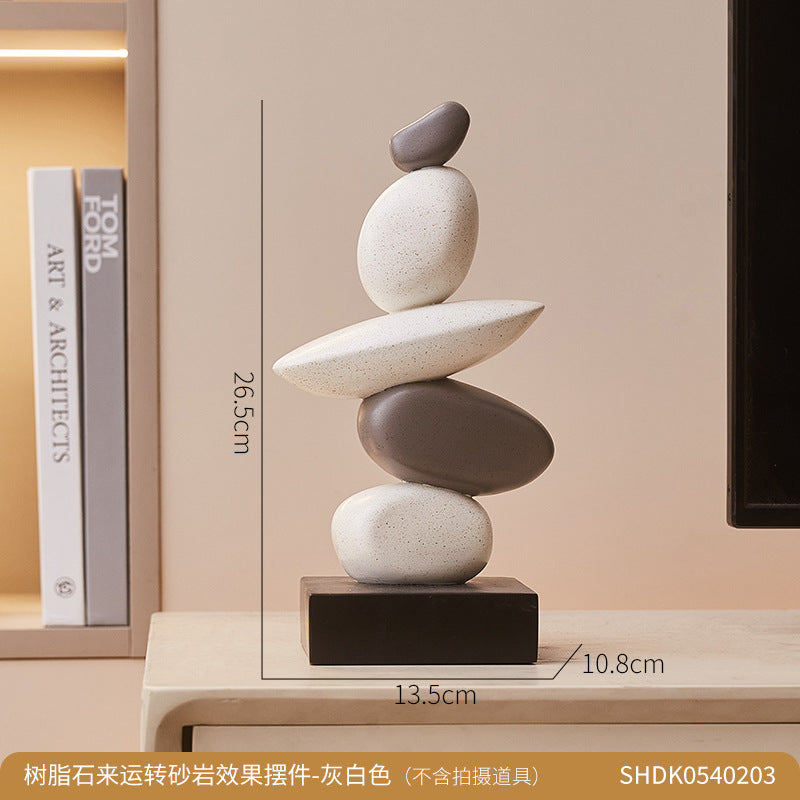 Stacked Stone Decorative Sculpture