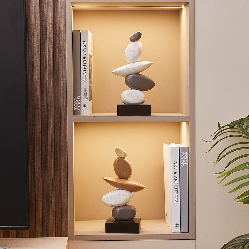 Stacked Stone Decorative Sculpture
