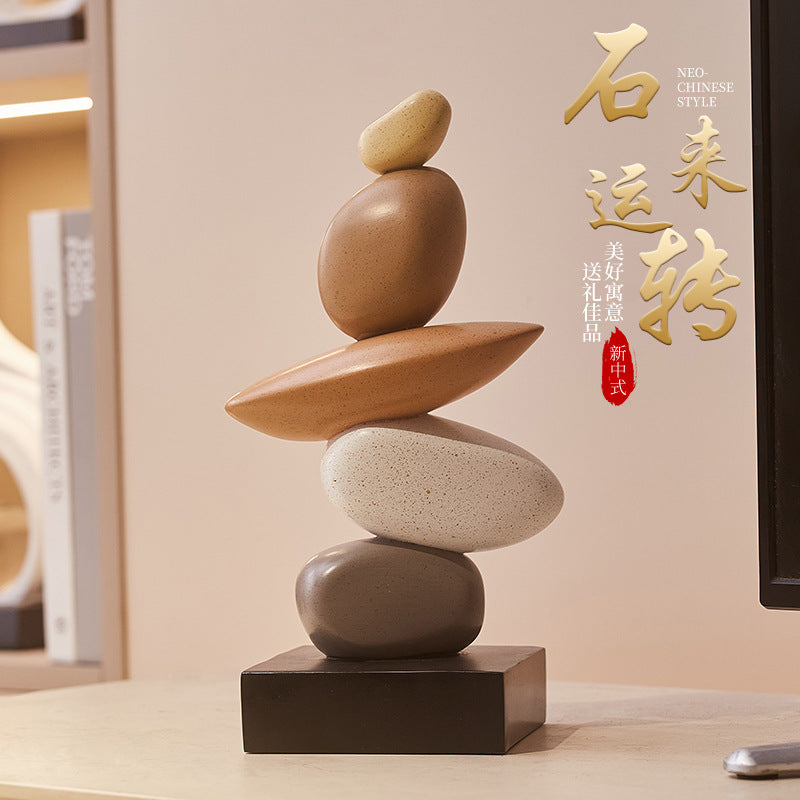 Stacked Stone Decorative Sculpture
