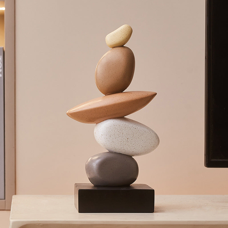 Stacked Stone Decorative Sculpture