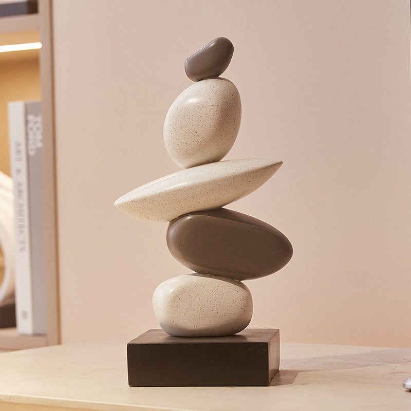 Stacked Stone Decorative Sculpture